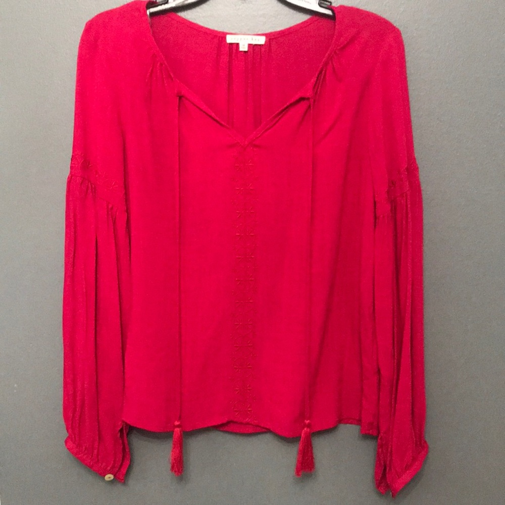 Copper key hot pink top